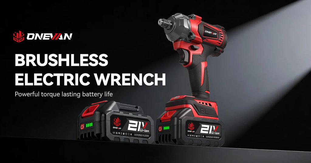 ONEVAN 1200N.M Brushless Electric Impact Wrench 1/2 inch Cordless Screwdriver Wrench Power Tool For Makita 18V Battery Pin