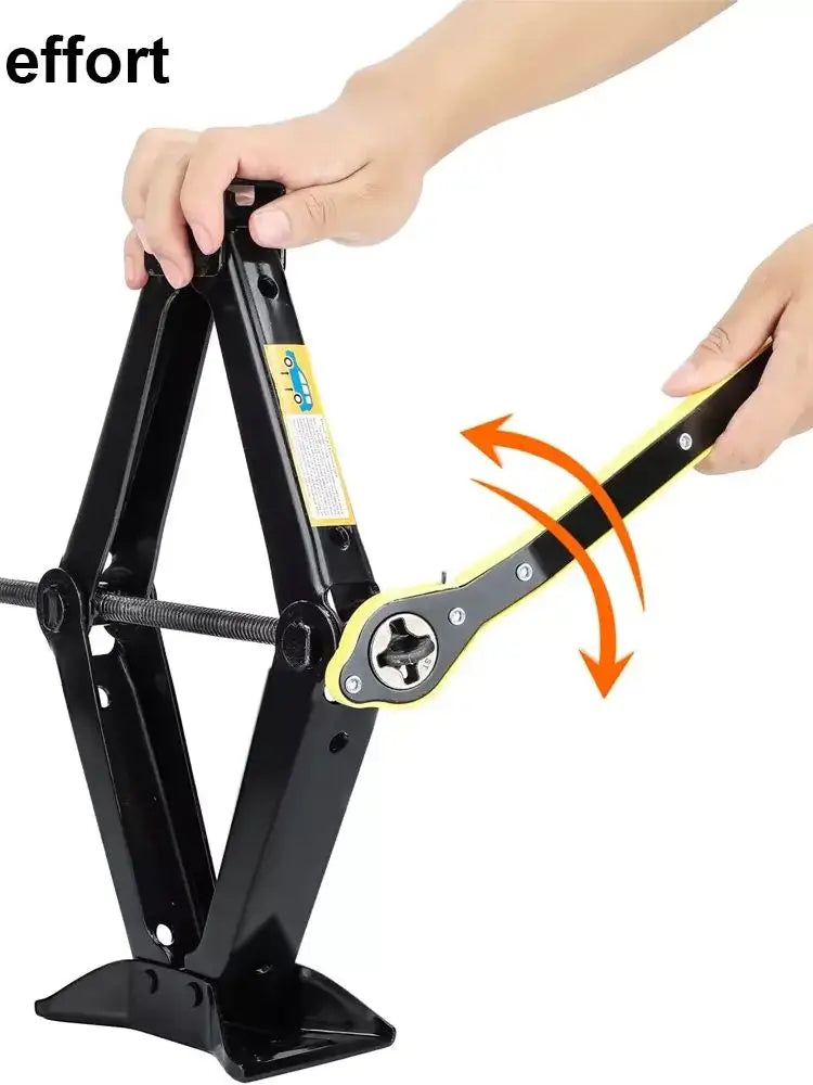 2.5T 1.5T car jacks 2 in 1 Manual Lift Jack Car Repair Tool Lifting Tool with Labor-saving Ratchet Wrench Foldable Jack for Car