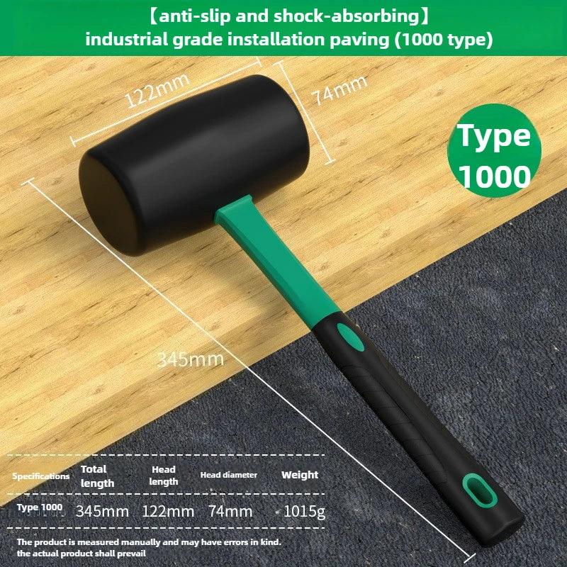 BaoLian Solid Rubber Hammer Industrial Grade Multifunctional Home Decoration Elastic Tile Installation Hammer