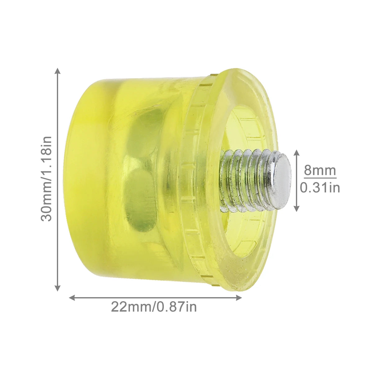 25mm / 30mm / 35mm / 40mm Rubber Double Faced Work Glazing Window Beads Hammer Nylon Head Mallet DIY hand Tool