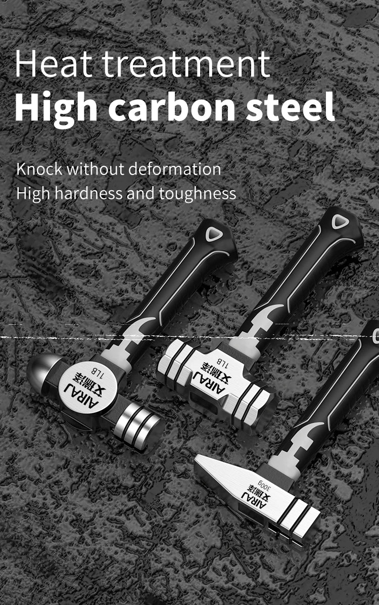 Small Hammer Mini Claw Hammer Head Fitter Hammer Octagonal Hammer Multifunctional Integrated Nail Hammer Nail Hammer Woodworking