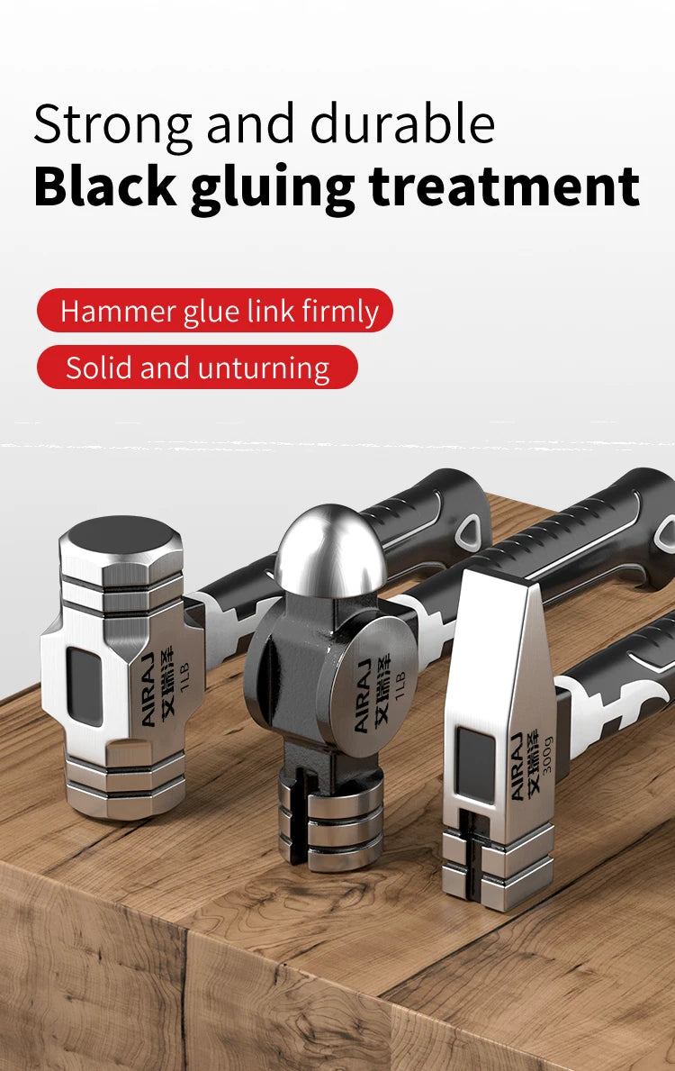 Small Hammer Mini Claw Hammer Head Fitter Hammer Octagonal Hammer Multifunctional Integrated Nail Hammer Nail Hammer Woodworking