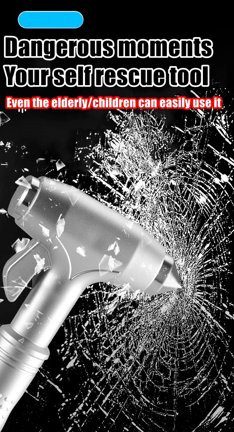 Car Safety Hammer Car Window Breaker Emergency Hammer Seat Belt Cutter Suitable for Car Rescue Escape Rescue Safety Hammer