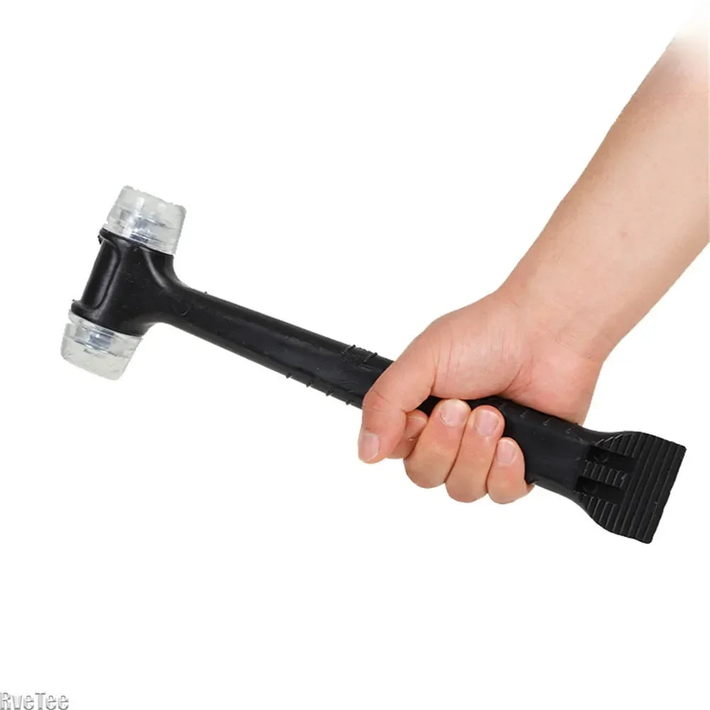 2 in 1 Rubber Hammer with Crowbar for Ceramic Tile Installation Tools Doors Windows