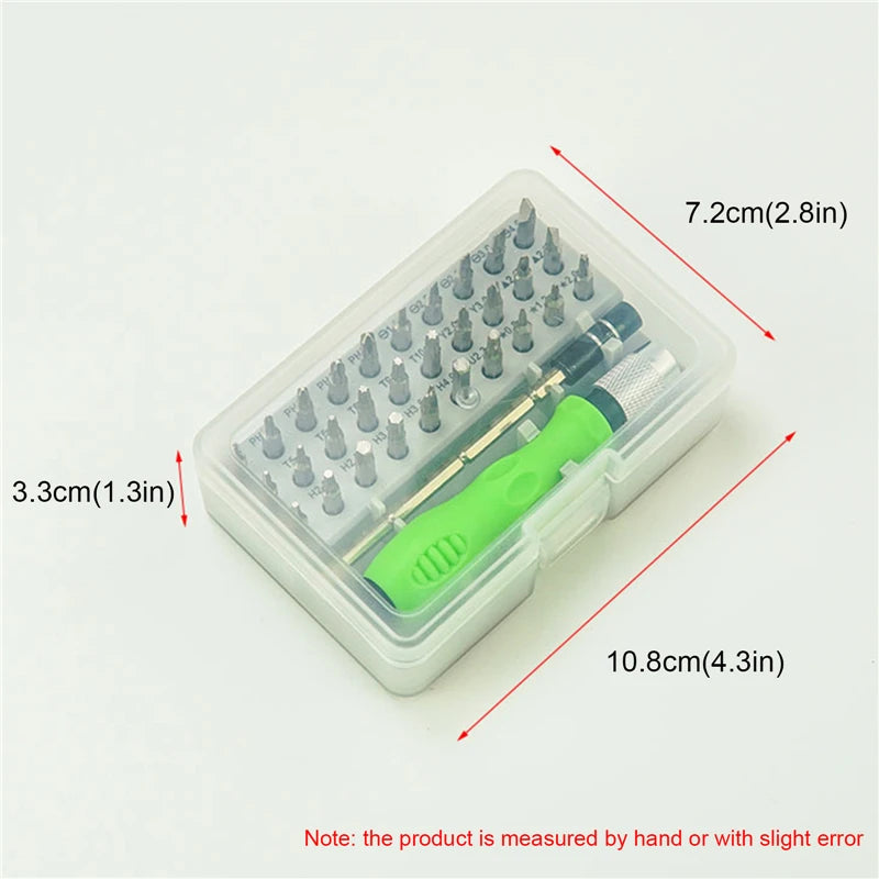 32 in 1  Screwdriver Set Precision Magnetic bit Screw drivers Handle Kits Phone PC Repair Hand Tools for IPhone Watch Camera