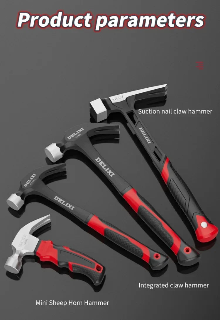 Multifunctional Claw Hammer Professional Woodworking Special Mini Integrated Nail Hammer Portable Household Hand Tools Accessory