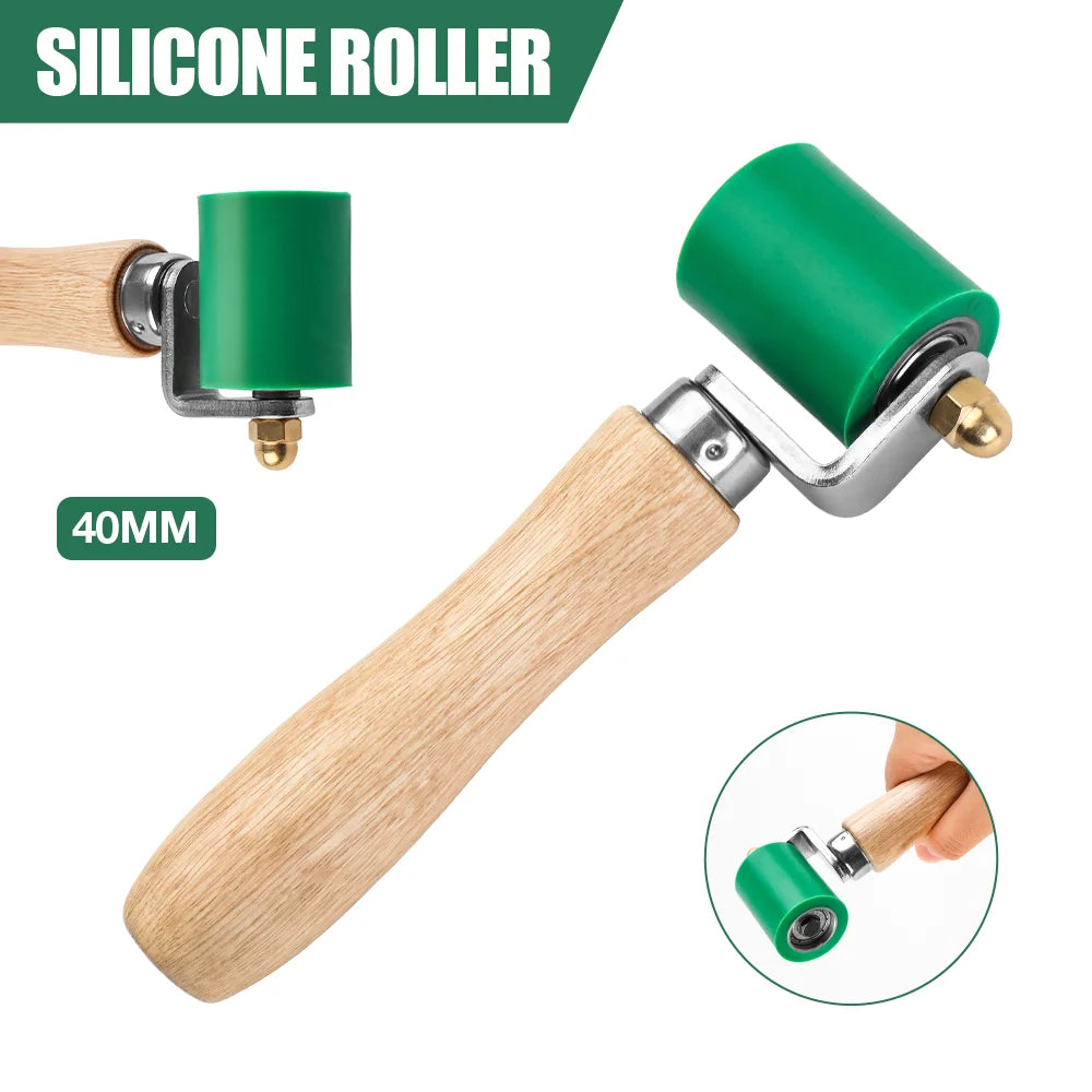 40mm Hand Pressure Roller of Silicone High Temperature Resistant Seam for Roofing Waterproofing PVC, HDPE, TPO, LDPE, EPDM, HPDE