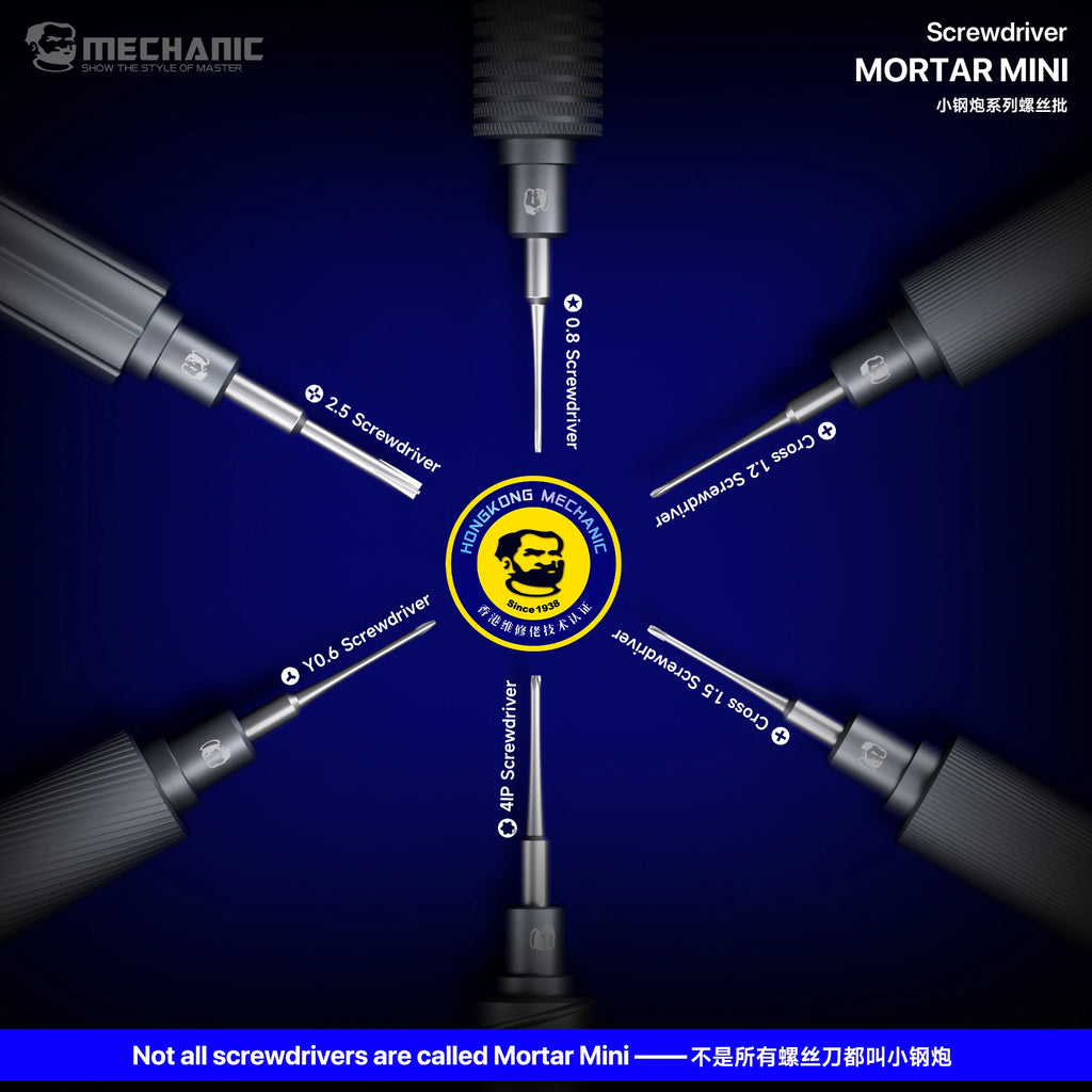 Mechanic 6 in 1 iShell Max Mortar Mini Screwdriver Set Powerful Magnetic Hardness Precision Magnesium Silicon Alloy Screwdriver