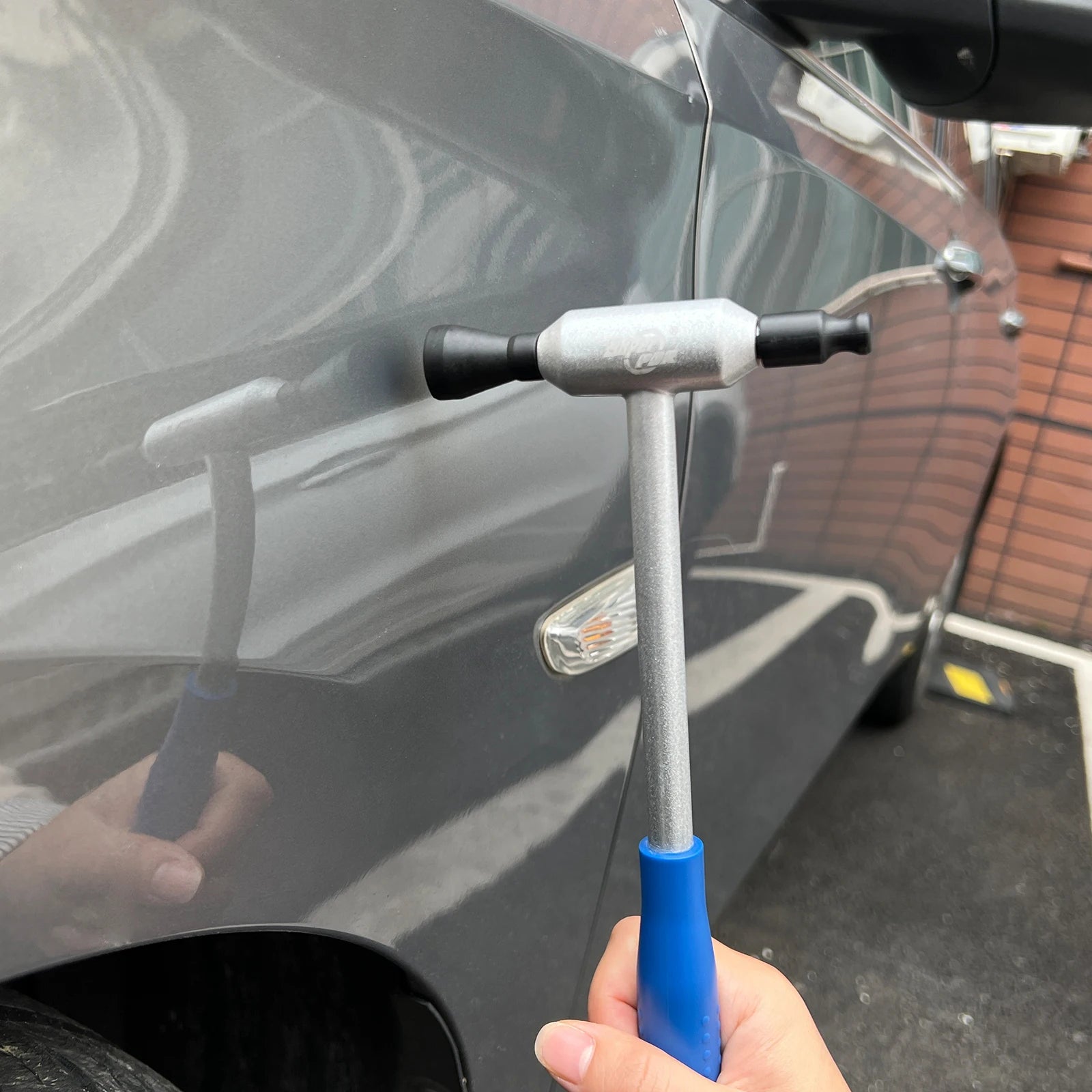 PDR Tool Dent Repair Hammer Set 15 Interchangeable Heads for Precise Removal of Small Hail Damage Rustproof Aluminum Alloy