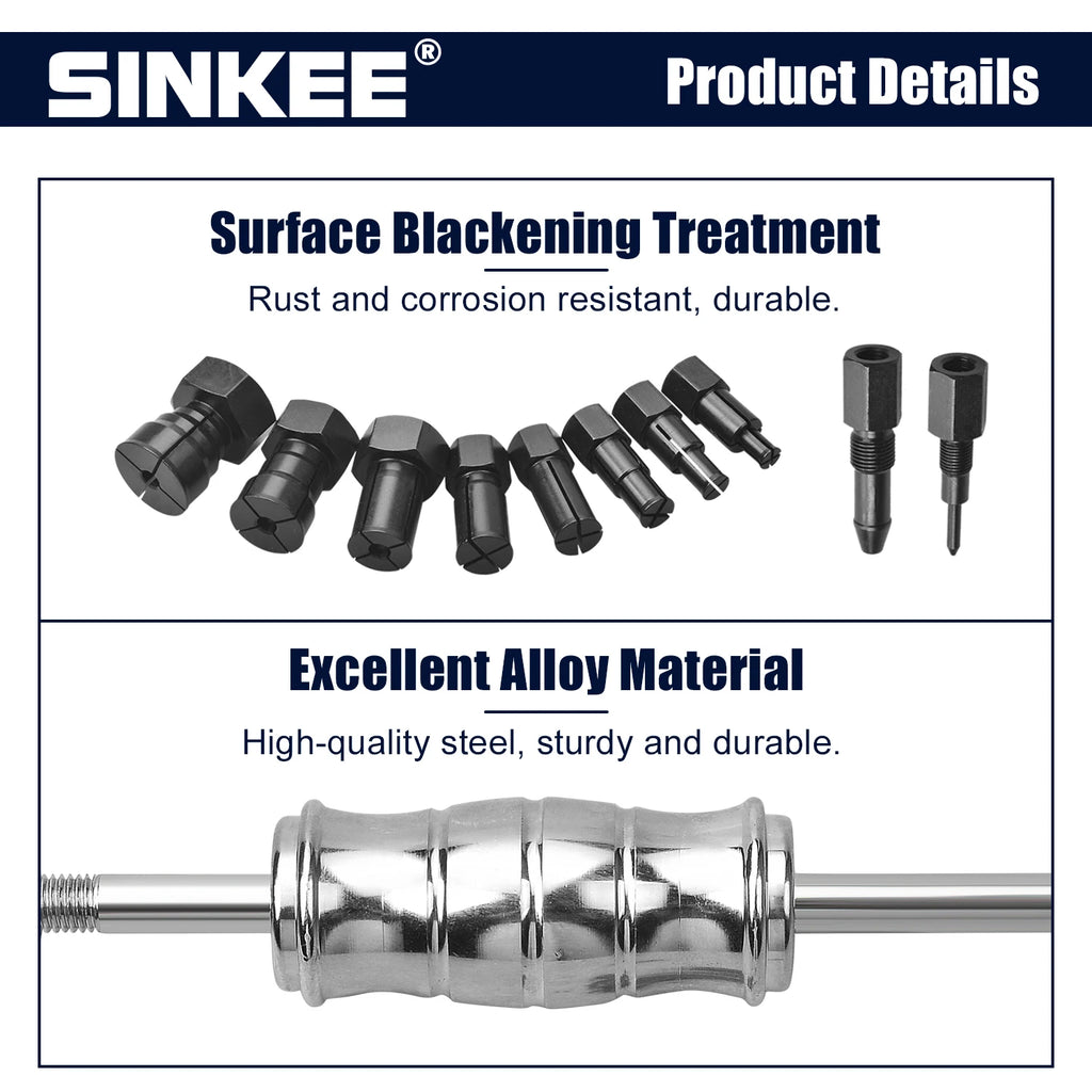 12PC/14PC Internal Bearing Remover Slide Hammer Set Blind Hole Inner Bearing Puller Set Bearing Extractor