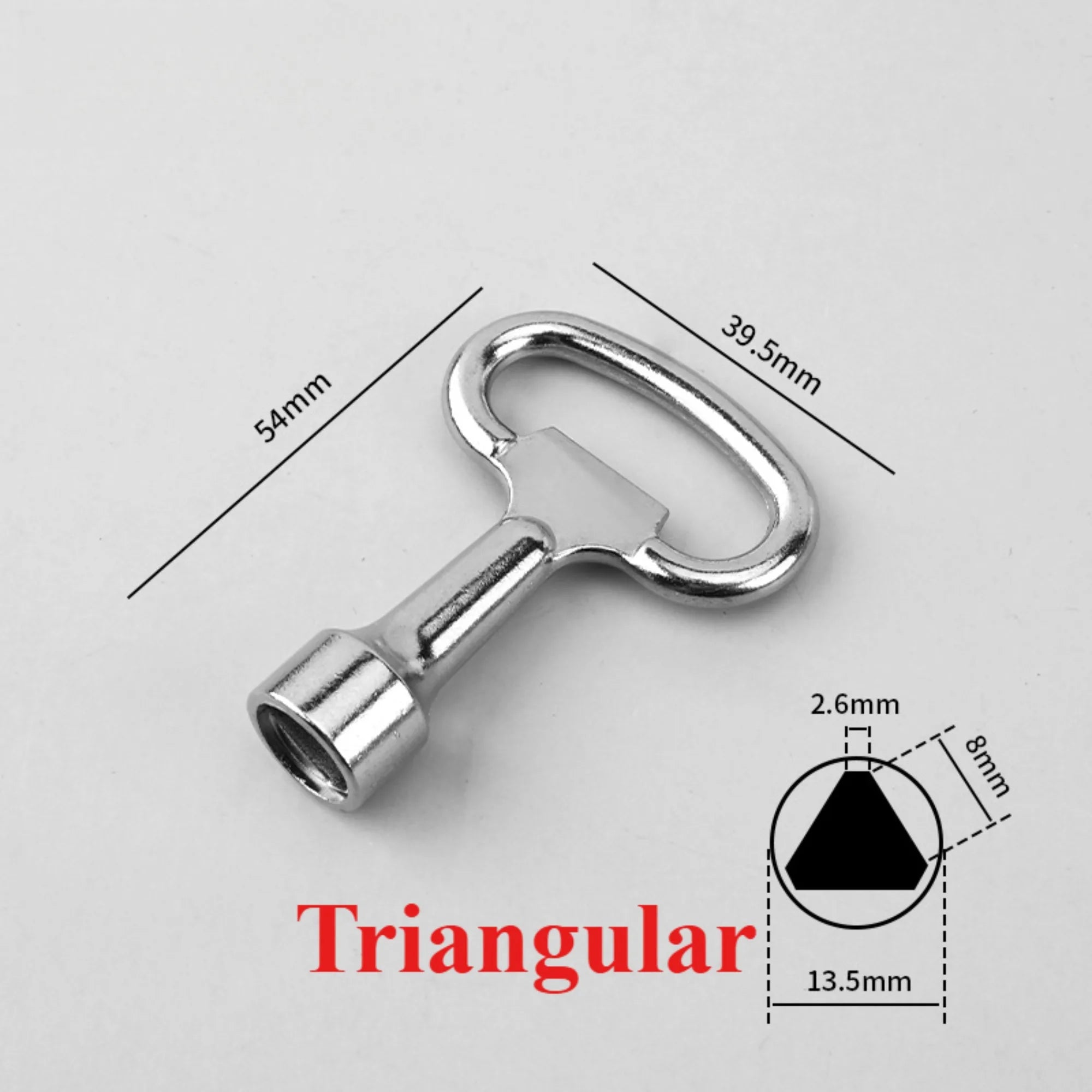 5/3PCS Silver Inner Triangle Key Wrench Square Key Water Tap 8Mm Vent Key Wrench Elevator Water Meter Valve Wrench