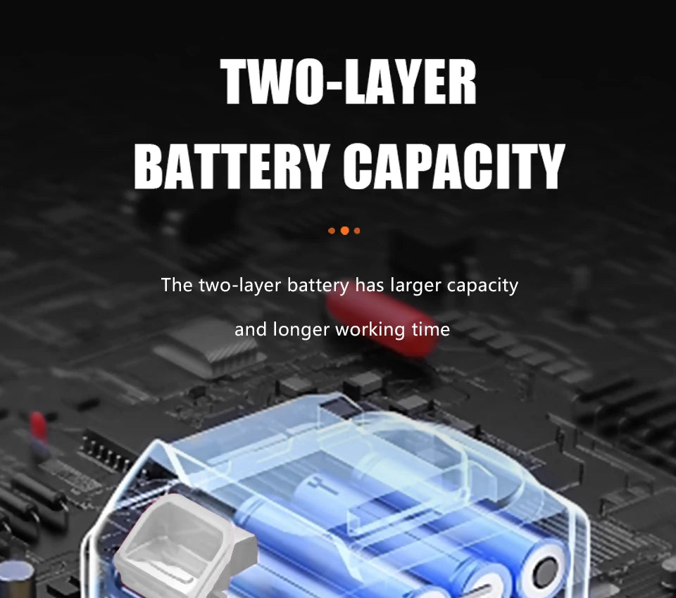 Kamolee 588Nm Cordless Electric Impact Brushless Wrench 5 Speed Screwdriver Power Tool 1/4" with 3 LED Light for 18V 21V Battery