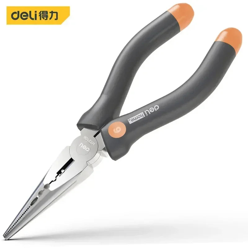Deli High Carbon Steel TPR Installation Hammer, Pointed Nose Pliers, Steel Wire Pliers, Art Knife, Various Household Hand Tools