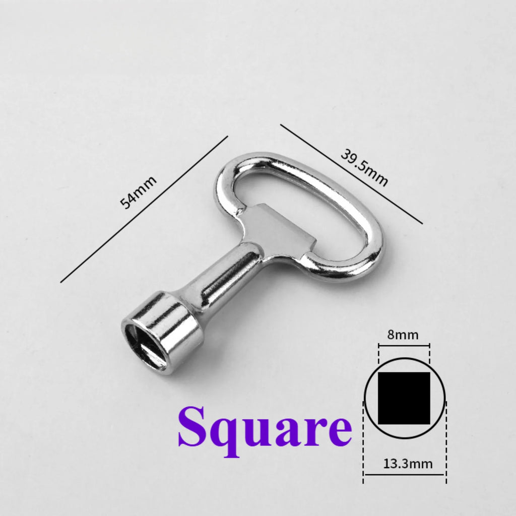 5/3PCS Silver Inner Triangle Key Wrench Square Key Water Tap 8Mm Vent Key Wrench Elevator Water Meter Valve Wrench