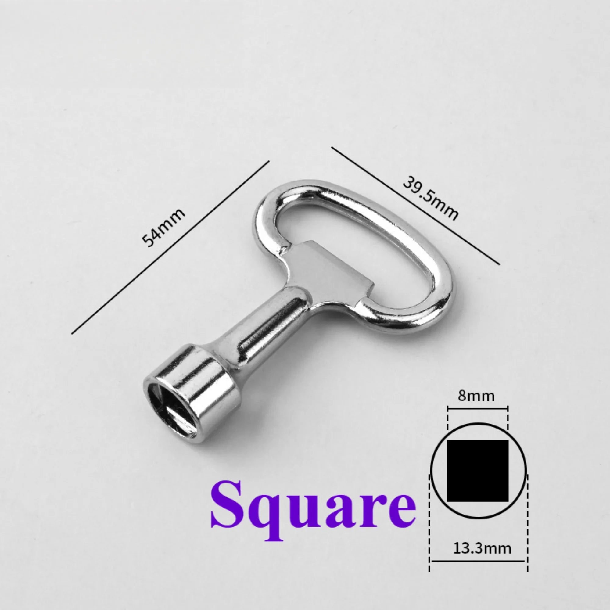 5/3PCS Silver Inner Triangle Key Wrench Square Key Water Tap 8Mm Vent Key Wrench Elevator Water Meter Valve Wrench