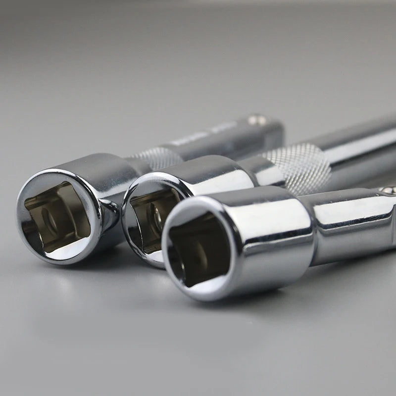 1/4" 3/8" 1/2" Socket Ratchet Wrench Extension Bar 50/75/100/125/150/250mm Long Bar Steering Sleeve Connecting Rod Accessories