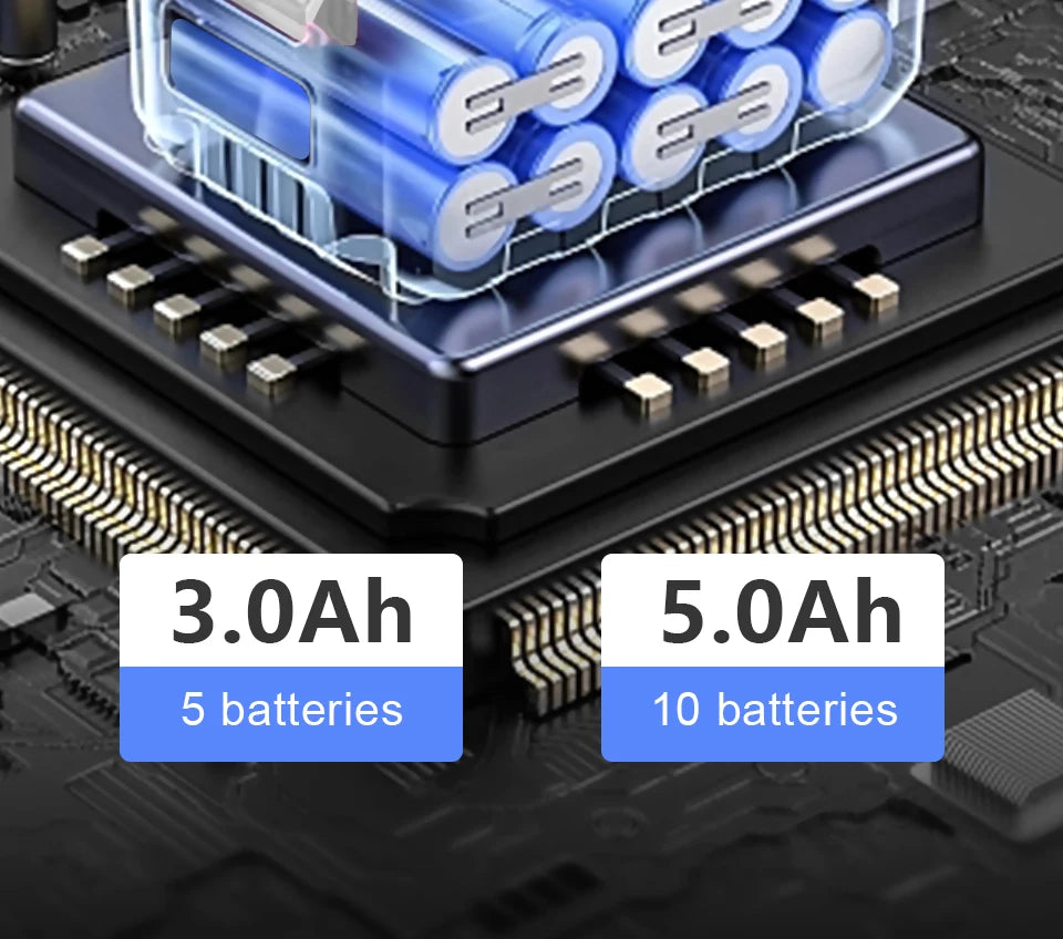 Kamolee 588Nm Cordless Electric Impact Brushless Wrench 5 Speed Screwdriver Power Tool 1/4" with 3 LED Light for 18V 21V Battery