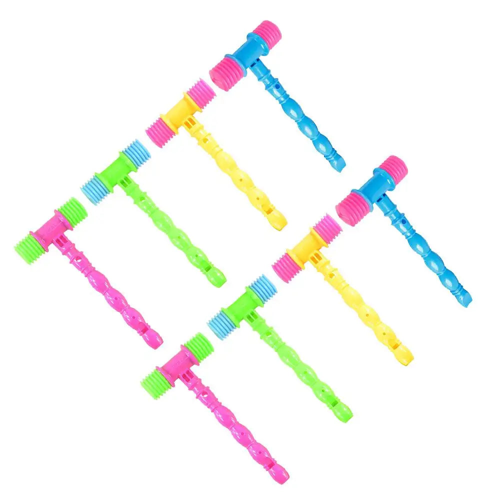 8 Pcs Sound Baby Hammer Toys Music Hammer Toys Soft Plastic Hammers Educational Hammer Playthings Mini Mallet Toys For