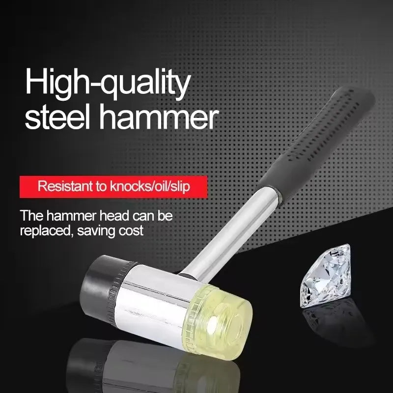 Mini 25/30/35/40/45mm hammer deck with nylon head hand tool non-slip handle nylon rubber used as plastic and wood jewelry crafts