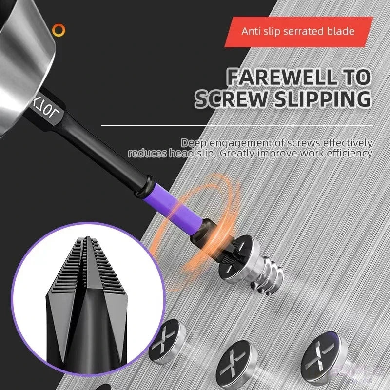 ESPLB 6pcs Non-Slip Upgraded High Hardness Strong Magnetic Phillips Screwdriver Bits Shockproof Hex Shank Alloy Steel Bits
